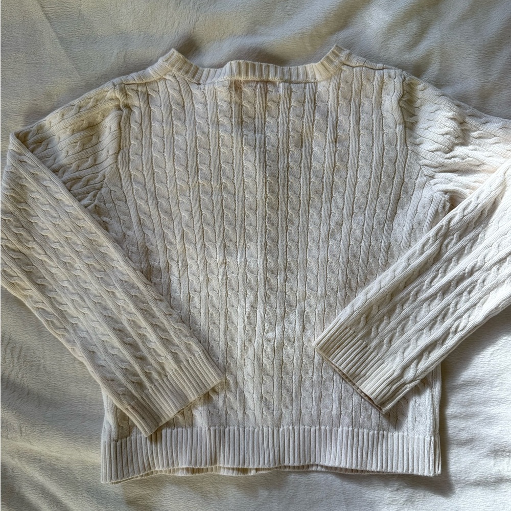 Lilly Pulitzer cream cardigan cotton girls M 6-7 - Picture 2 of 6